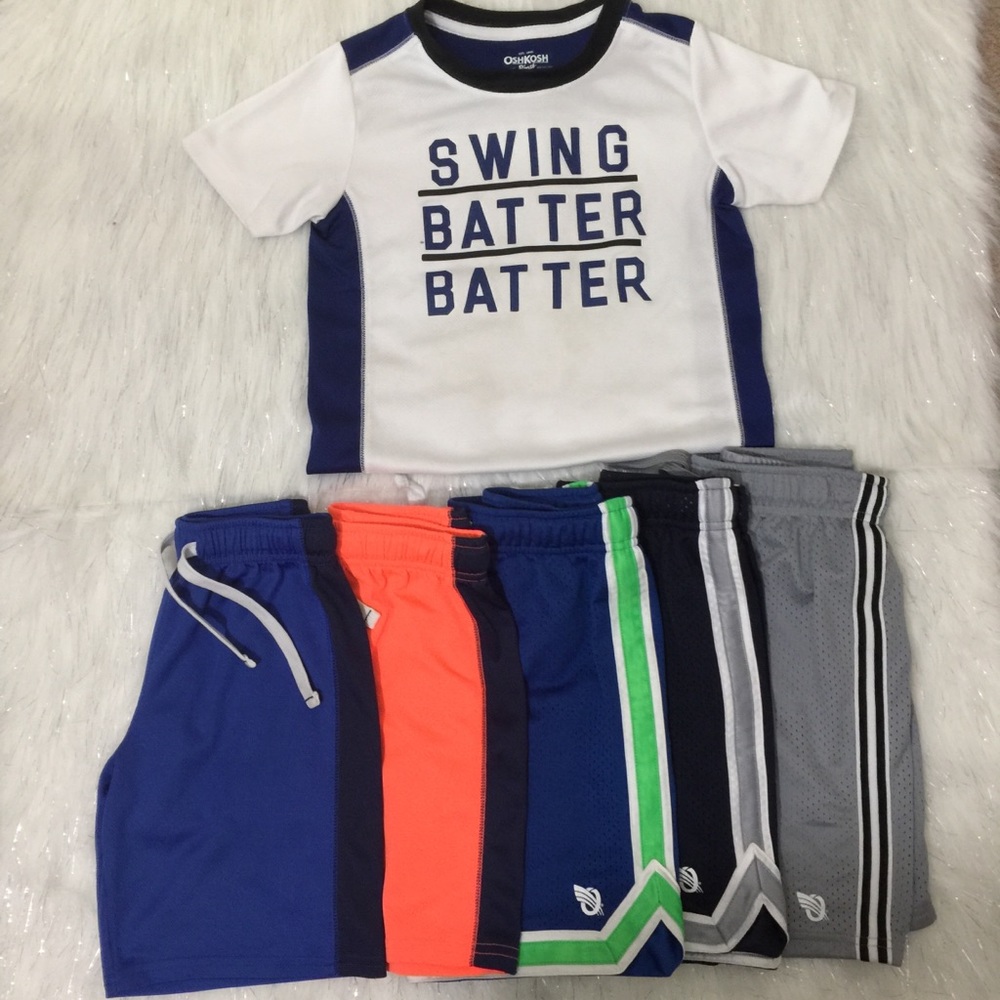 Basketball mesh shorts and t-shirt size 6/7